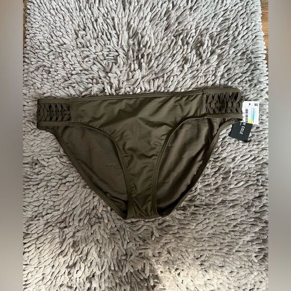 4/$25 Kenneth Cole olive green the hipster bathing suit bottom XL Beach travel - Picture 1 of 5